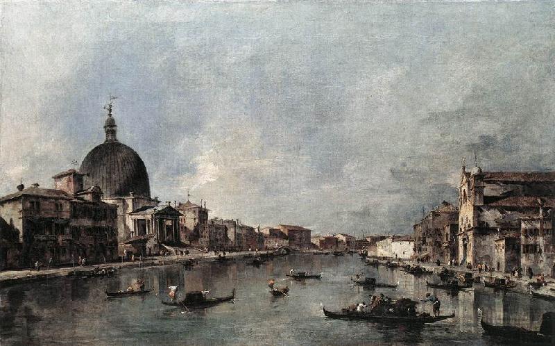 GUARDI, Francesco The Grand Canal with San Simeone Piccolo and Santa Lucia sdg china oil painting image